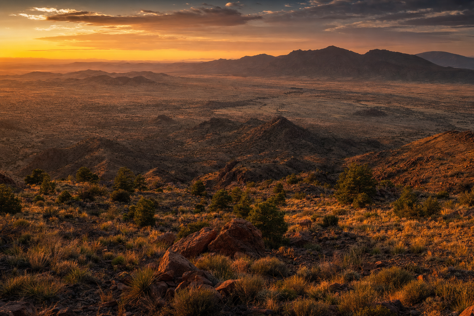 New Mexico desert landscape — Dr. Cordova's origin